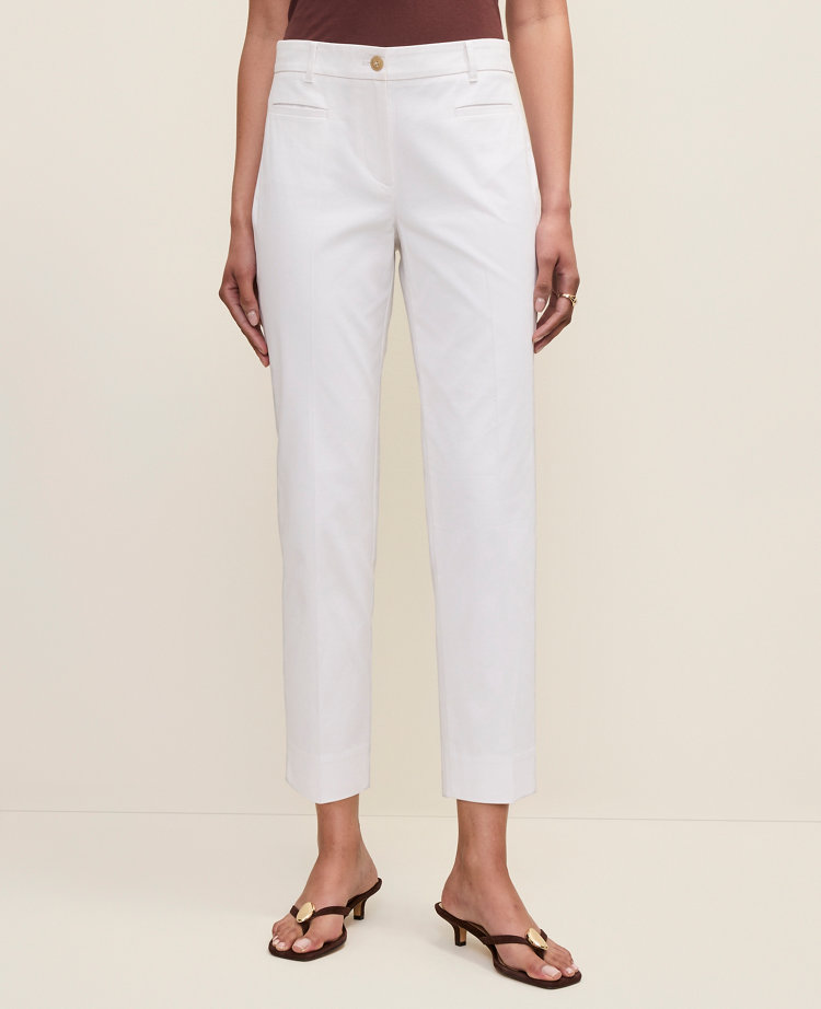 The Cotton Crop Pant - White