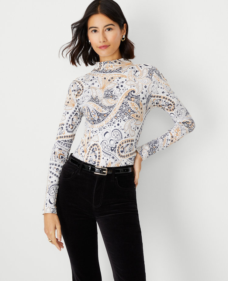 Paisley turtleneck shop