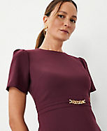 Chain Belted Sheath Dress carousel Product Image 3
