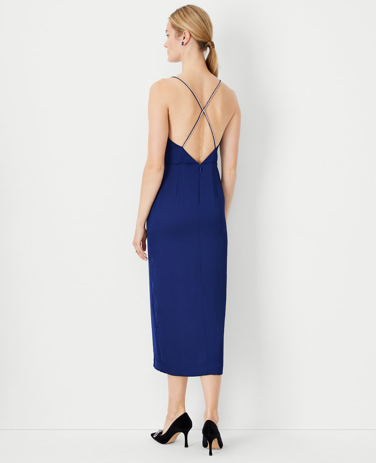 Petite Jeweled Strap Sheath Dress