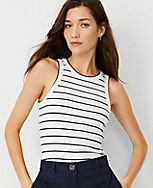 AT Weekend Striped Knit Tank Top carousel Product Image 1