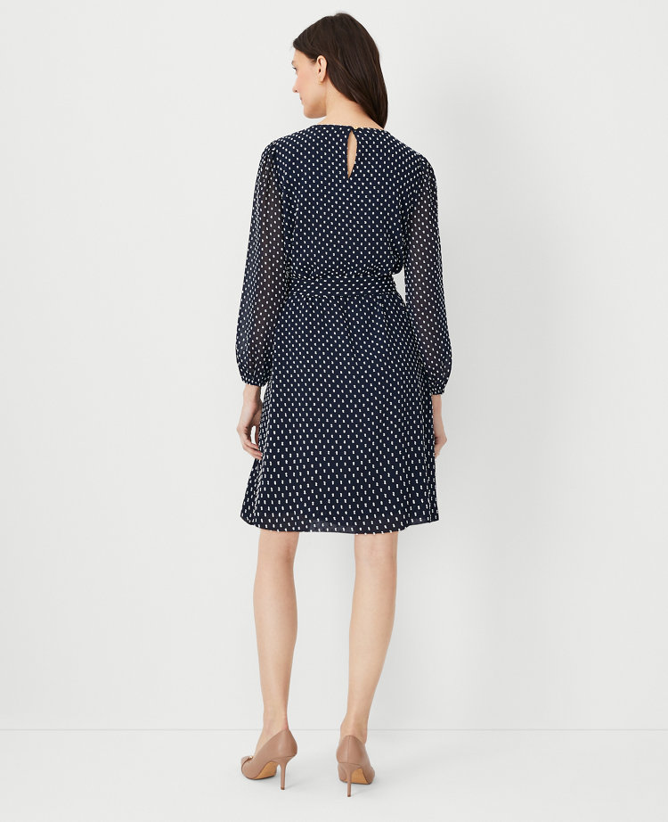 Petite Plaid Mock Neck Sheath Dress
