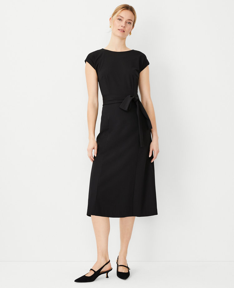 Casual Cap Sleeve Dresses with Pockets Ann Taylor