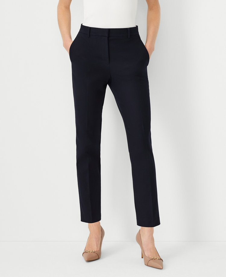 The High Rise Eva Ankle Pant in Faux Leather - Curvy Fit