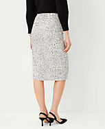 Tweed Front Slit Pencil Skirt carousel Product Image 3