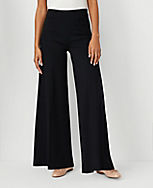 The Petite Side Zip Wide Leg Pant in Ponte carousel Product Image 3