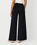 The Petite Side Zip Wide Leg Pant in Ponte carousel Product Image 4