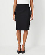 The Petite Seamed Pencil Skirt in Seasonless Stretch - Curvy Fit carousel Product Image 1
