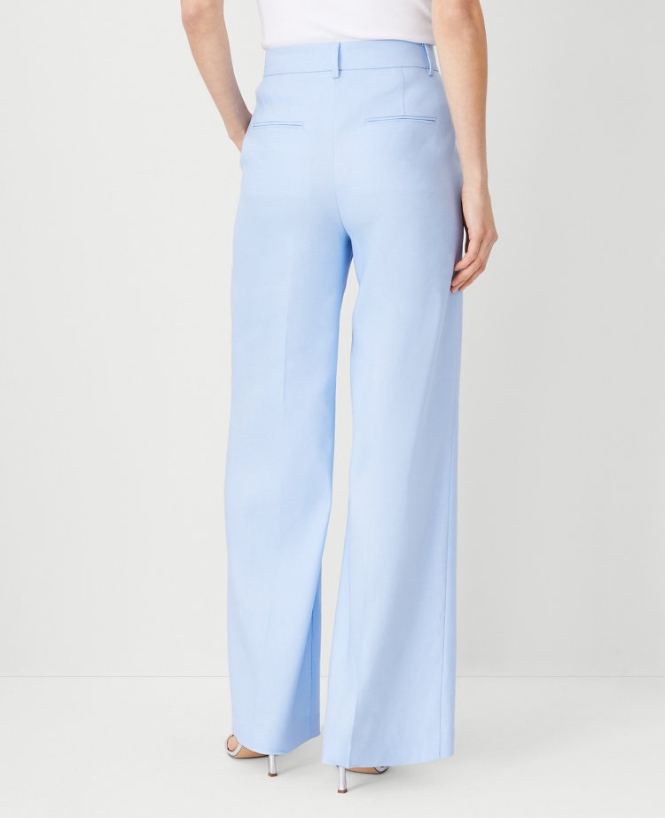 The Pleated Wide-Leg Pant in Linen Twill