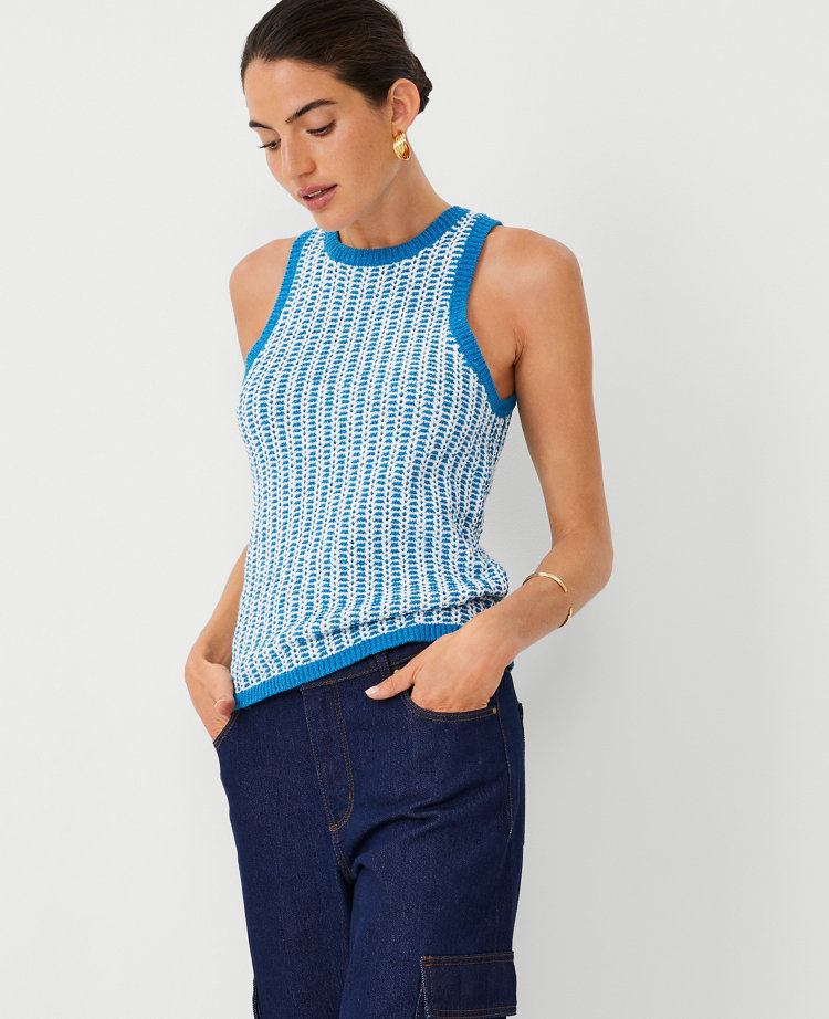 Two Tone Stitched Racerback Shell