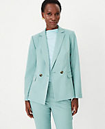 The Petite Tailored Double Breasted Blazer in Texture carousel Product Image 1