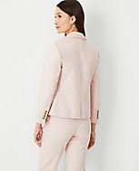 The Cropped Two Button Blazer in Stretch Cotton carousel Product Image 2