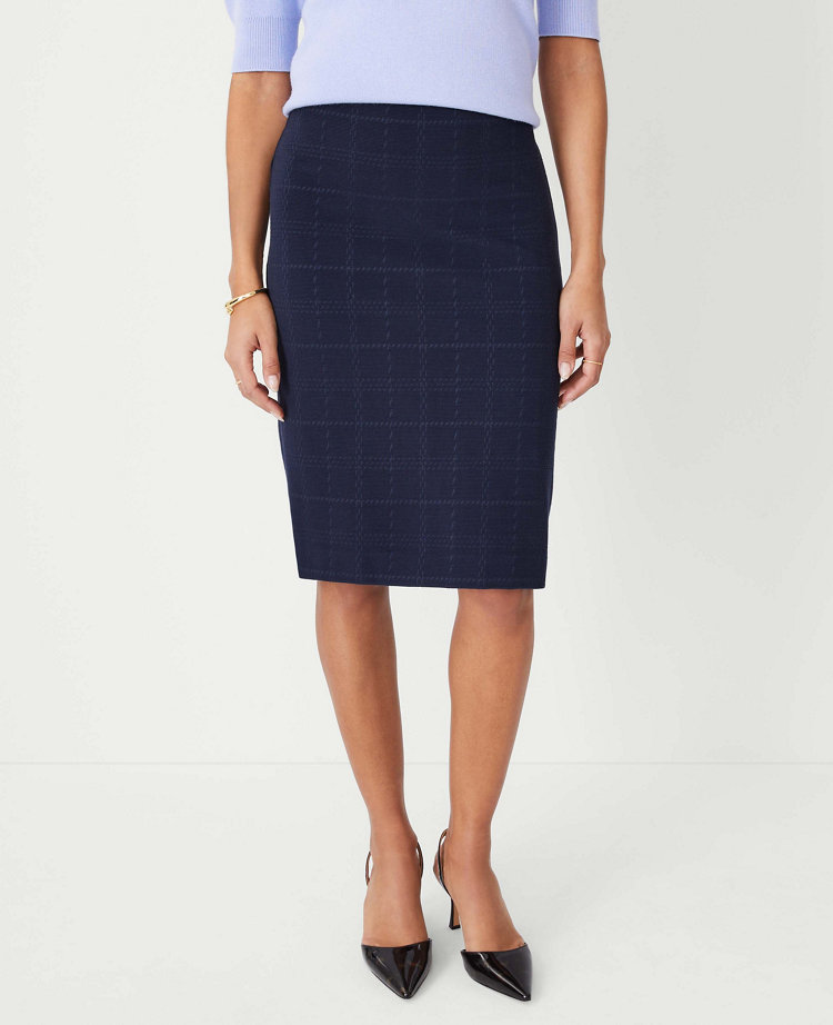 Plaid A-Line Skirt