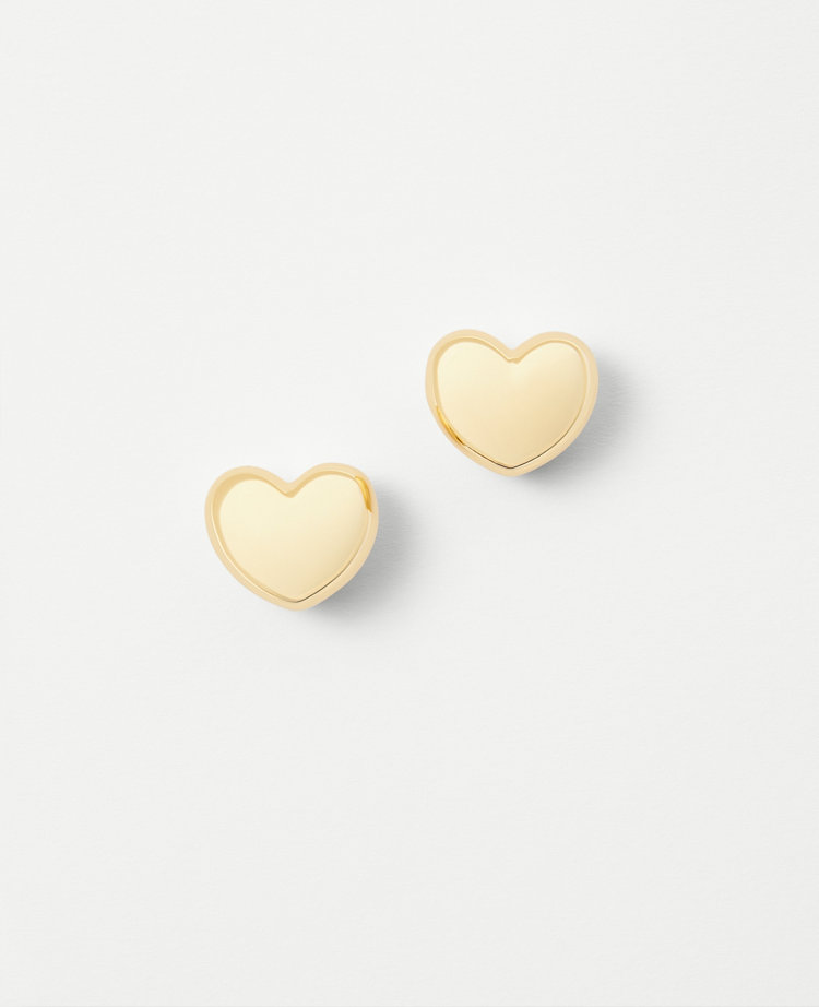 Metal Heart Stud Earrings