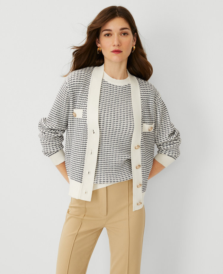 Ann taylor cheap white cardigan