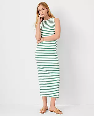 Petite AT Weekend Striped Midi Shift Dress carousel Product Image 2