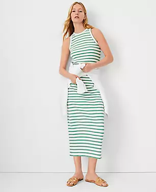 Petite AT Weekend Striped Midi Shift Dress carousel Product Image 1