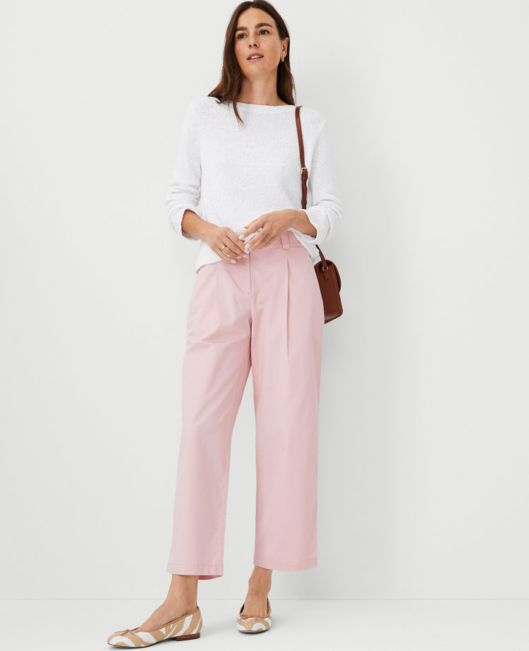 Ann Taylor AT Weekend Relaxed Straight Pants Women's