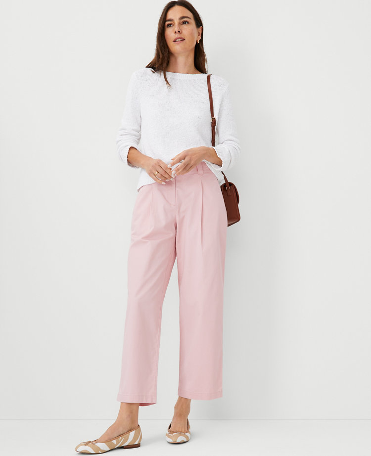 Ann Taylor Weekend Relaxed Roll Cuff Straight Pant Women's