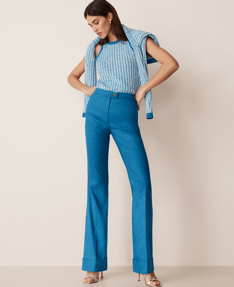 The Cuffed Trouser Pant in Linen Twill