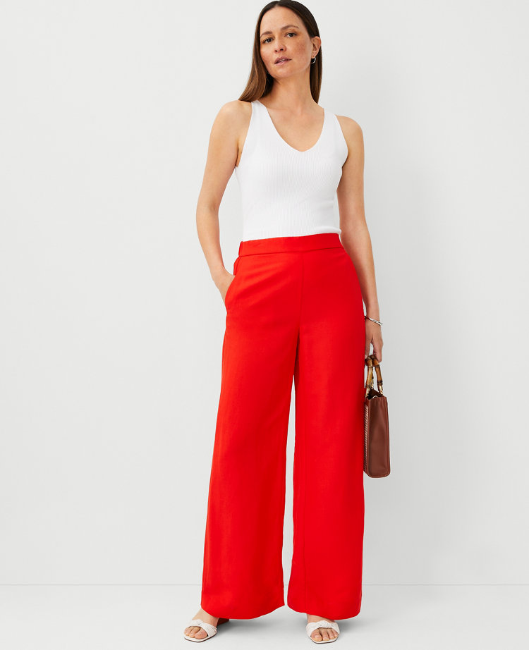 Ann Taylor The Palazzo Pant Linen Blend Women's