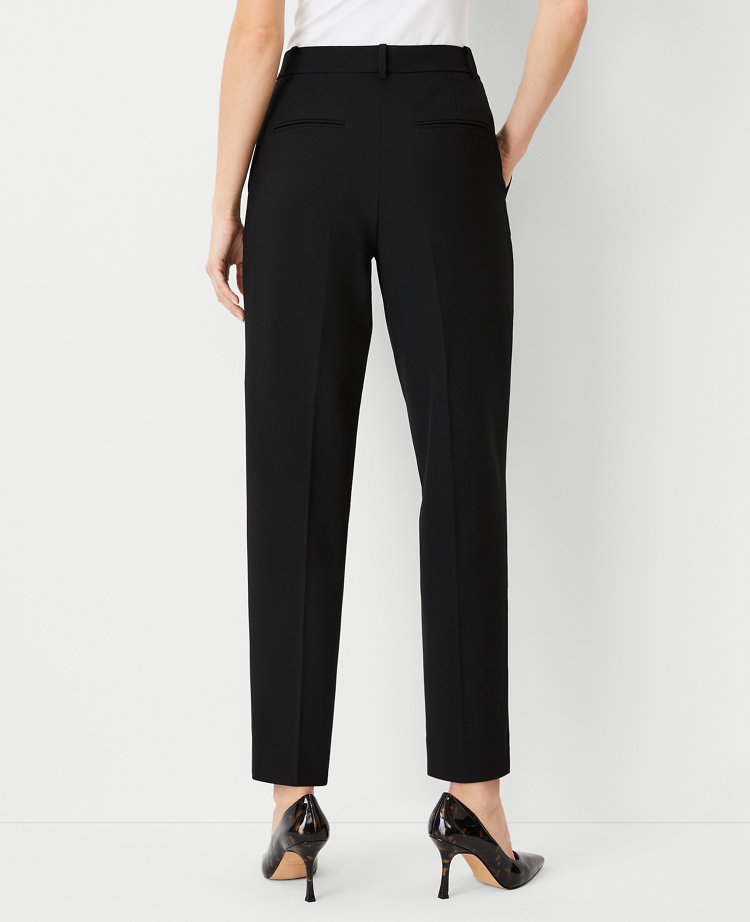 Ann Taylor The High Rise Pleated Taper Pant Seasonless Stretch Women's