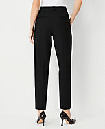 The High Rise Pleated Taper Pant in Seasonless Stretch carousel Product Image 2