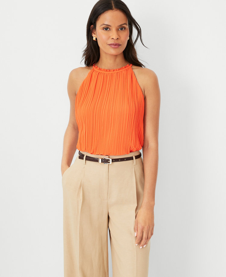 Pleated Halter Top