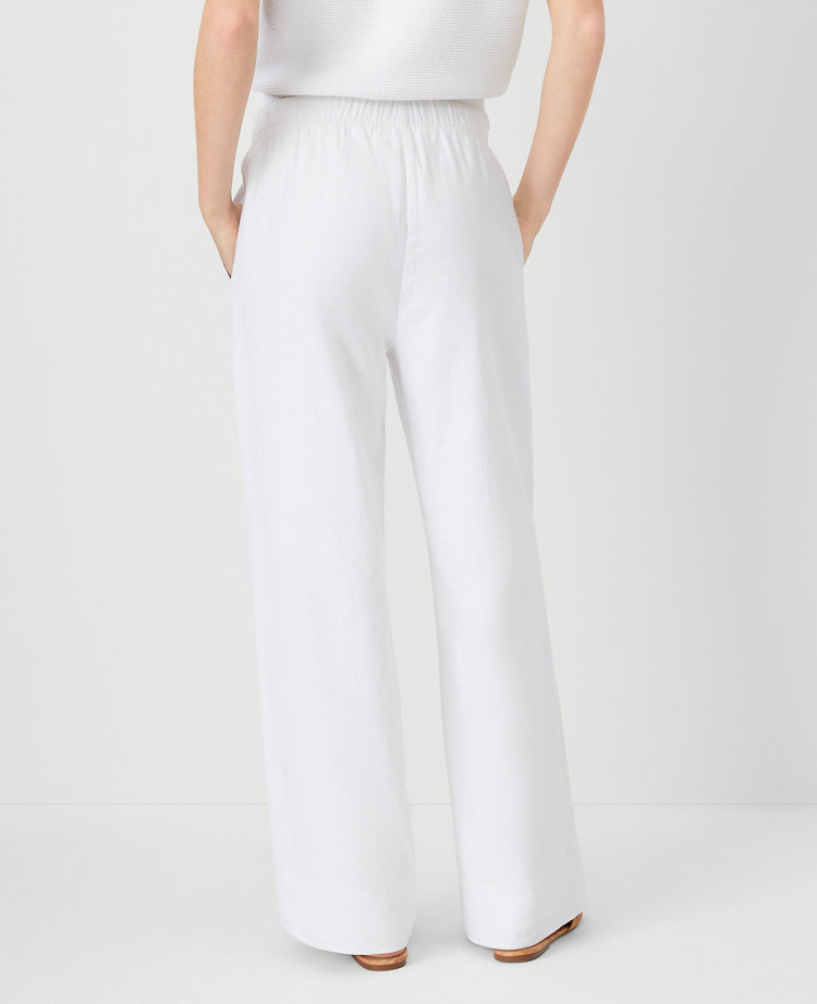 AT Weekend Easy Straight Leg Pants in Linen Blend