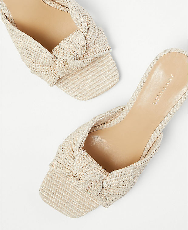 Knotted Straw Sandals