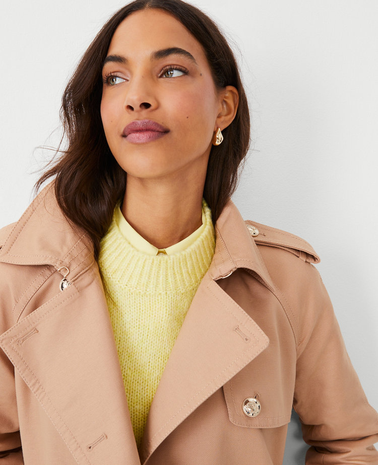 Twill Raglan Trench Coat