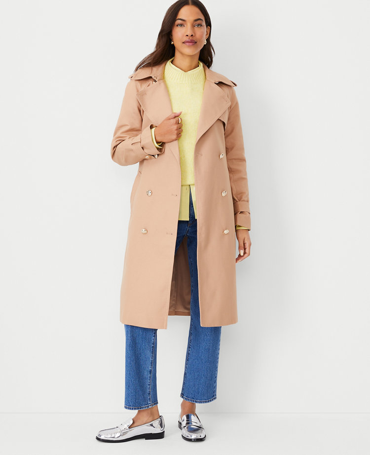 Twill Raglan Trench Coat