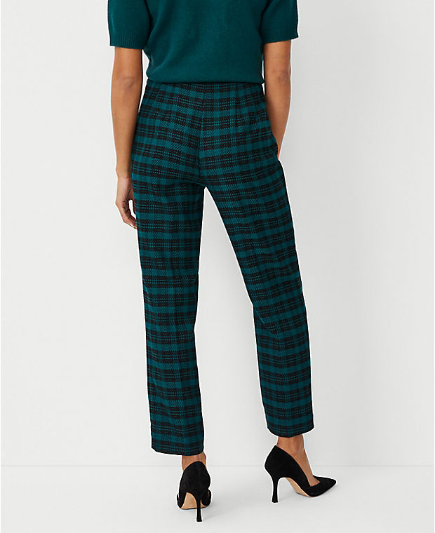 The Petite Side Zip Pencil Pant in Plaid