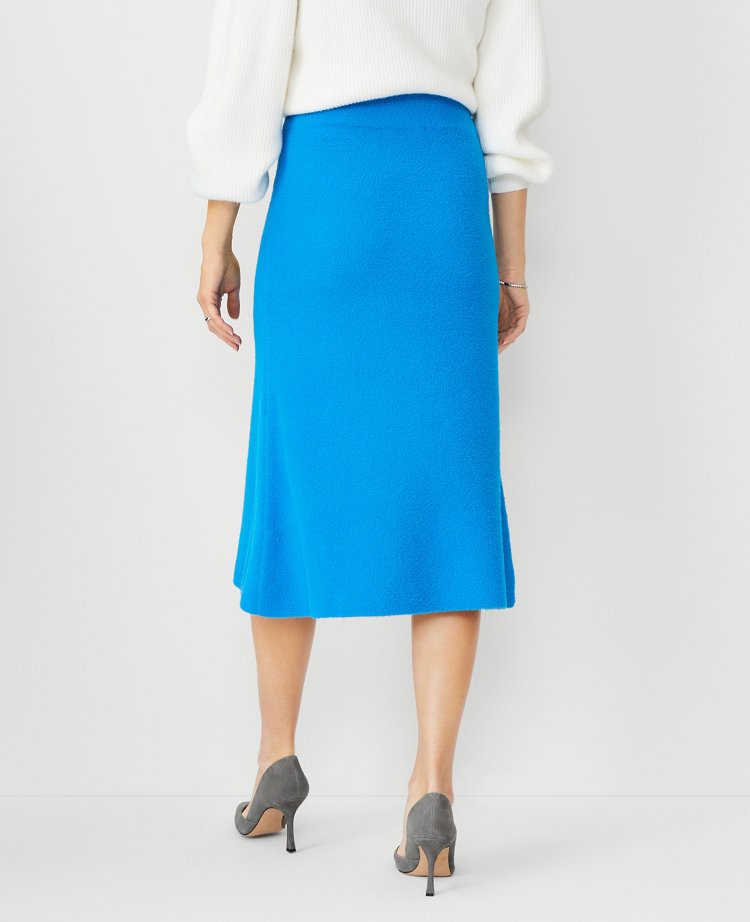 Petite Fuzzy Long Sweater Skirt