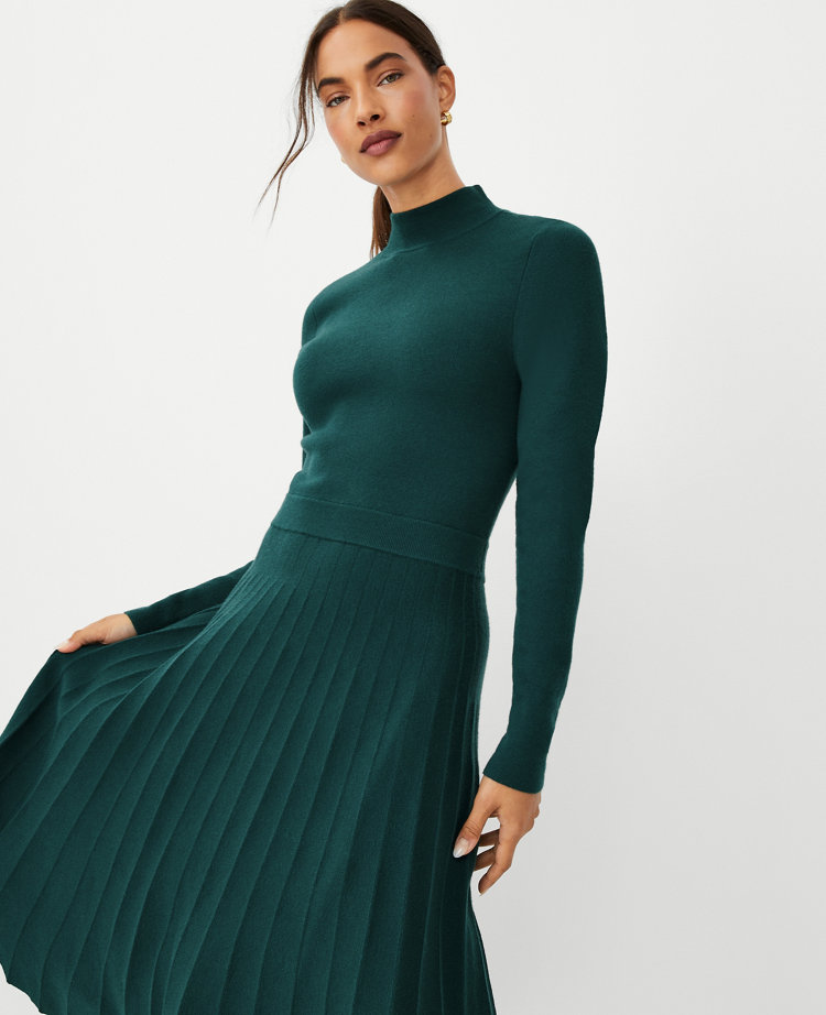 Mignon Pleated Neck Dress main image 1