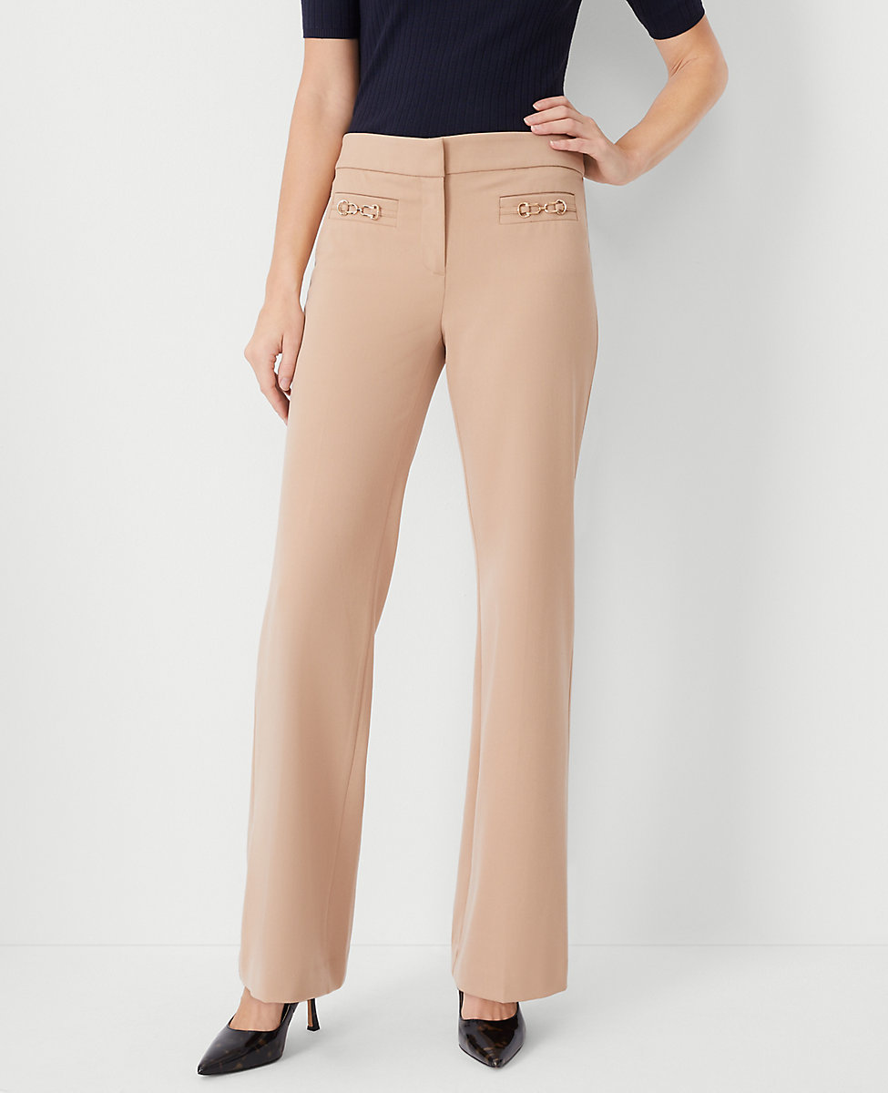 The Petite Chain Pocket Boot Cut Pant