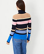 Petite Striped Turtleneck Sweater carousel Product Image 2