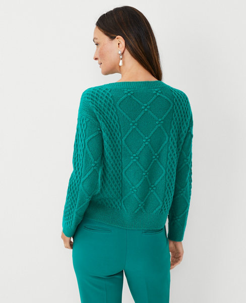 Petite Relaxed Cable Sweater