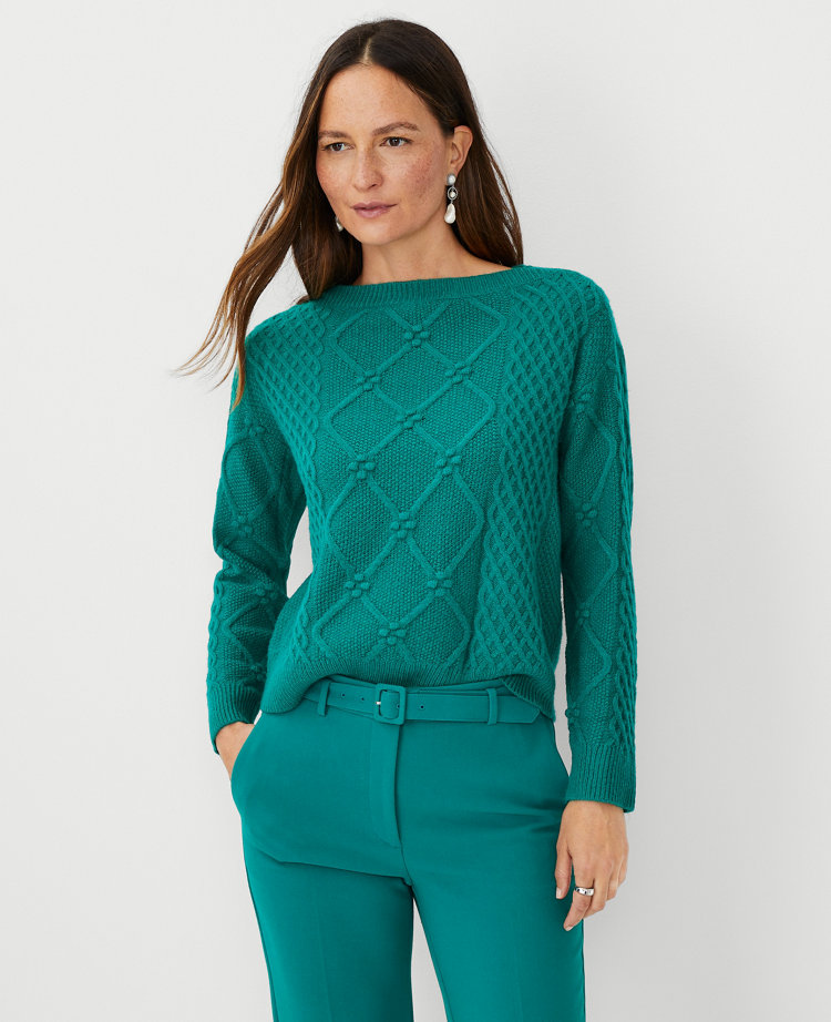 Petite green clearance sweater