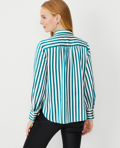 Petite Striped Button Down Shirt