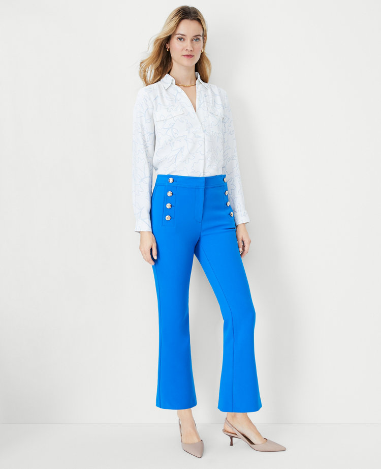 The Petite Sailor Flared Ankle Pant