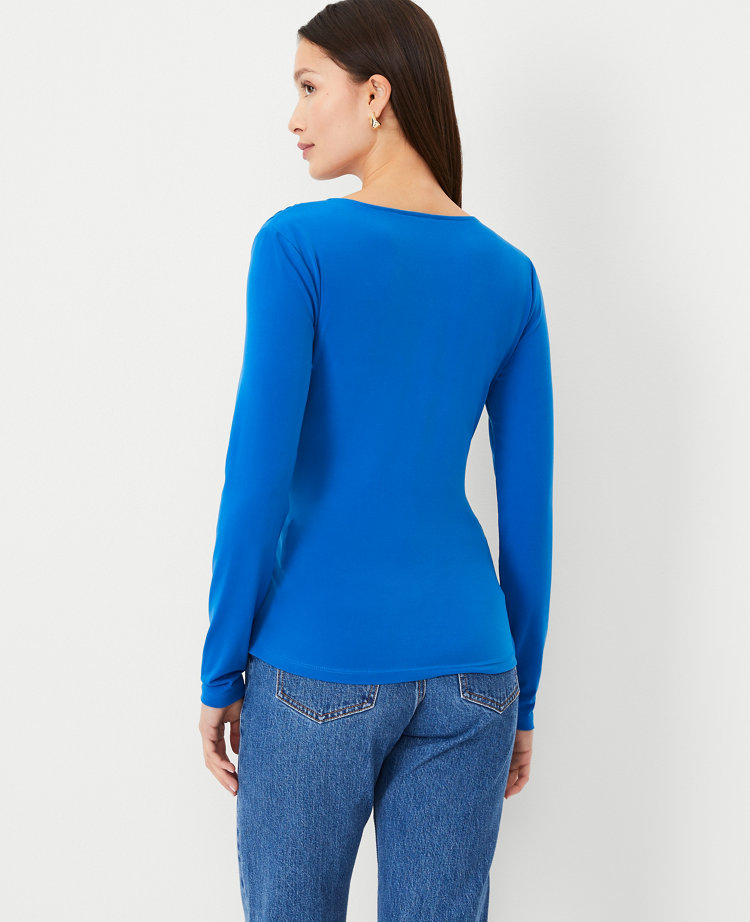 Shirred Wrap Top