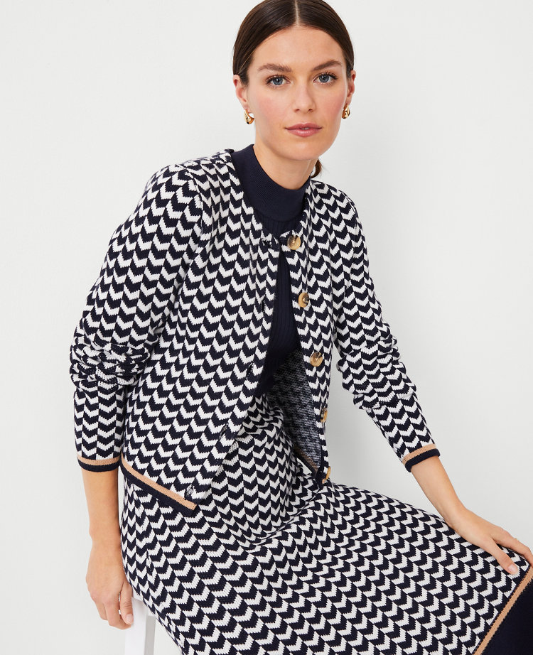 Ann taylor 2024 herringbone coatigan