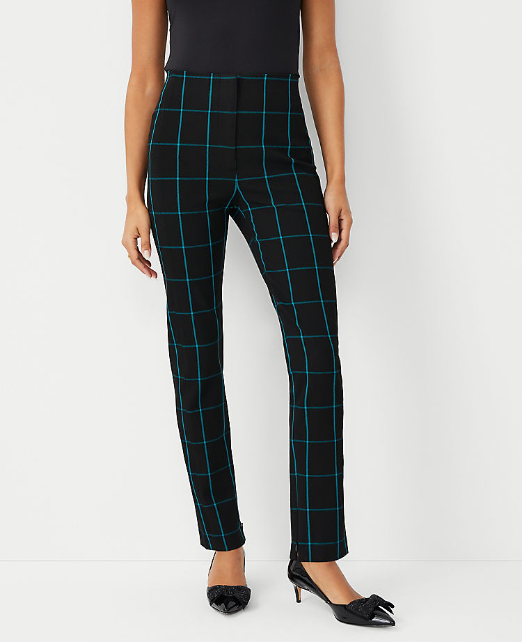 The Petite Audrey Pant in Windowpane