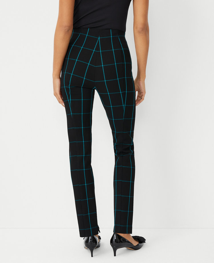 Ann Taylor The Petite Audrey Pant Windowpane Green Marair Women's