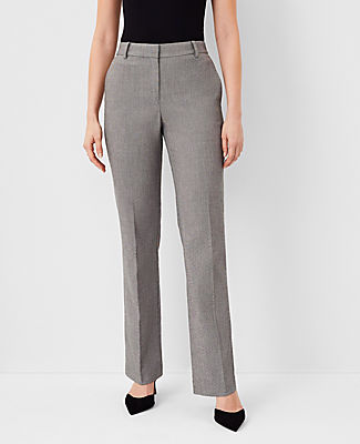 Ann Taylor The Sophia Straight Pant in Basketweave - Curvy Fit