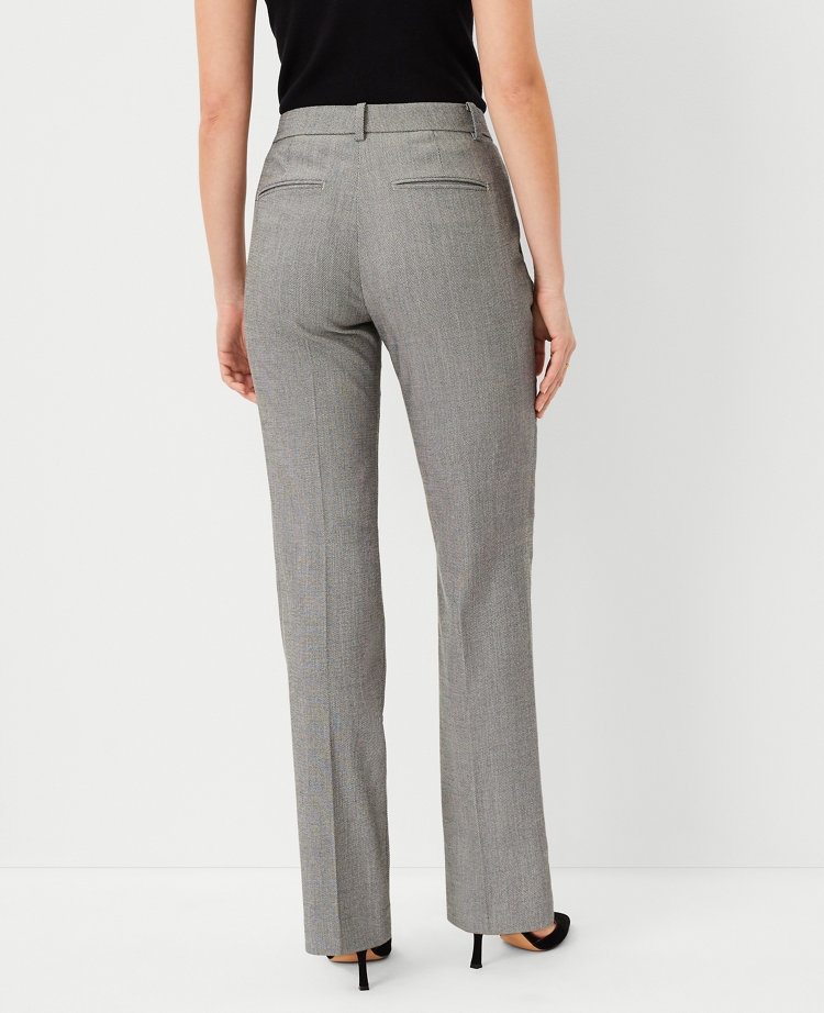 The Sophia Straight Pant in Basketweave - Curvy Fit