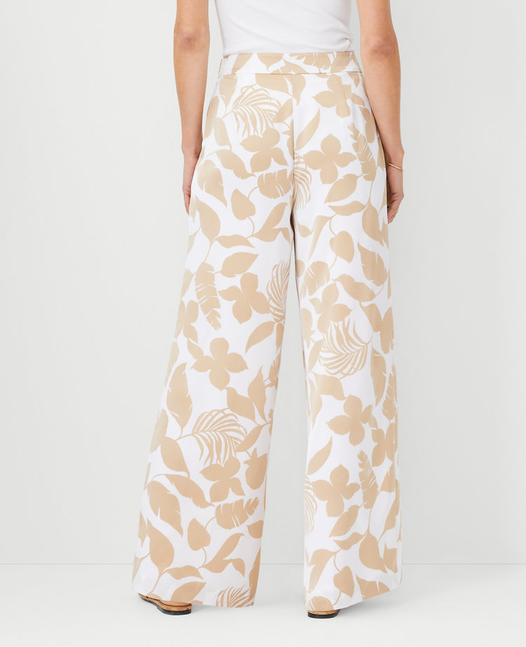 Ann Taylor The Palazzo Pant Satin Toasted Oat Women's