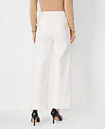 Mariner High Rise Wide Leg Crop Jeans in Ivory carousel Product Image 3