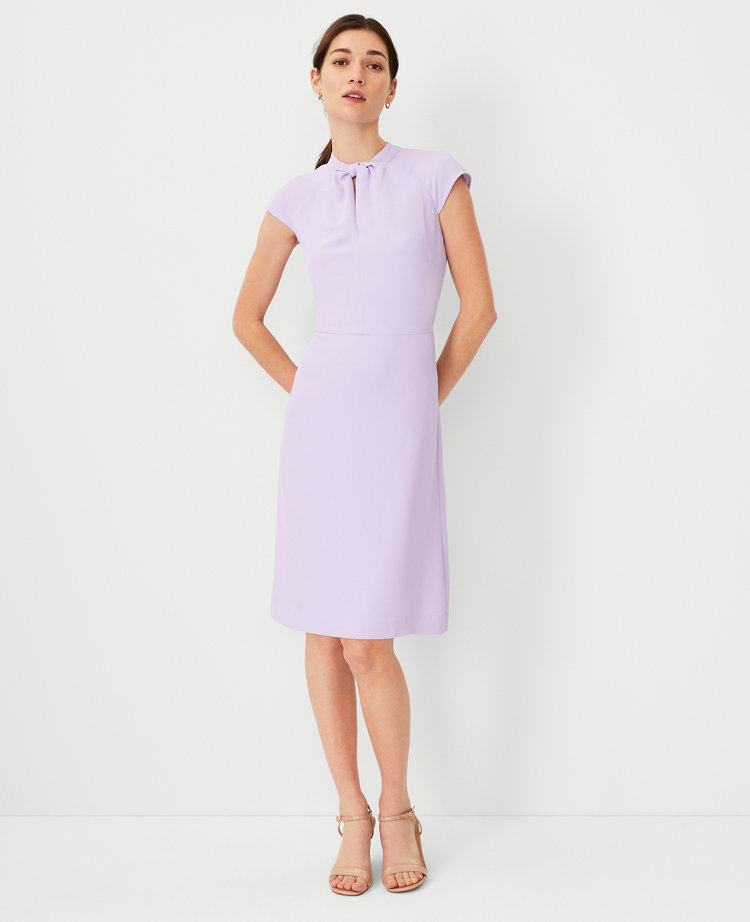 Twist Neck Sheath Dress